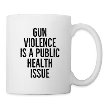 La violence armée est un problème de santé publique - Mug blanc - blanc - Droite