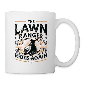 The Lawn Ranger Rides Again Lawn Care Lawn Mower - Mug - white - Right
