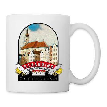 Oberösterreich Schärding Österreich Souvenir - Tasse - Weiß - Rechts