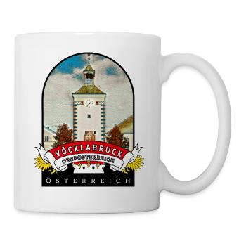 Oberösterreich Vöcklabruck Österreich Souvenir - Tasse - Weiß - Rechts
