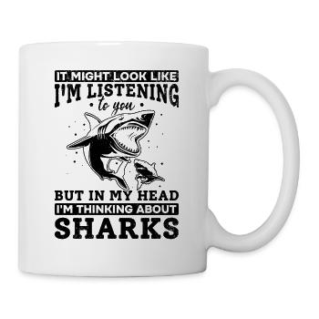 Big white shark But in my head I think of - Mug - white - Right