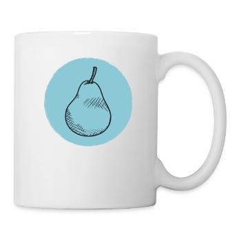 Birne - Tasse - Weiß - Rechts
