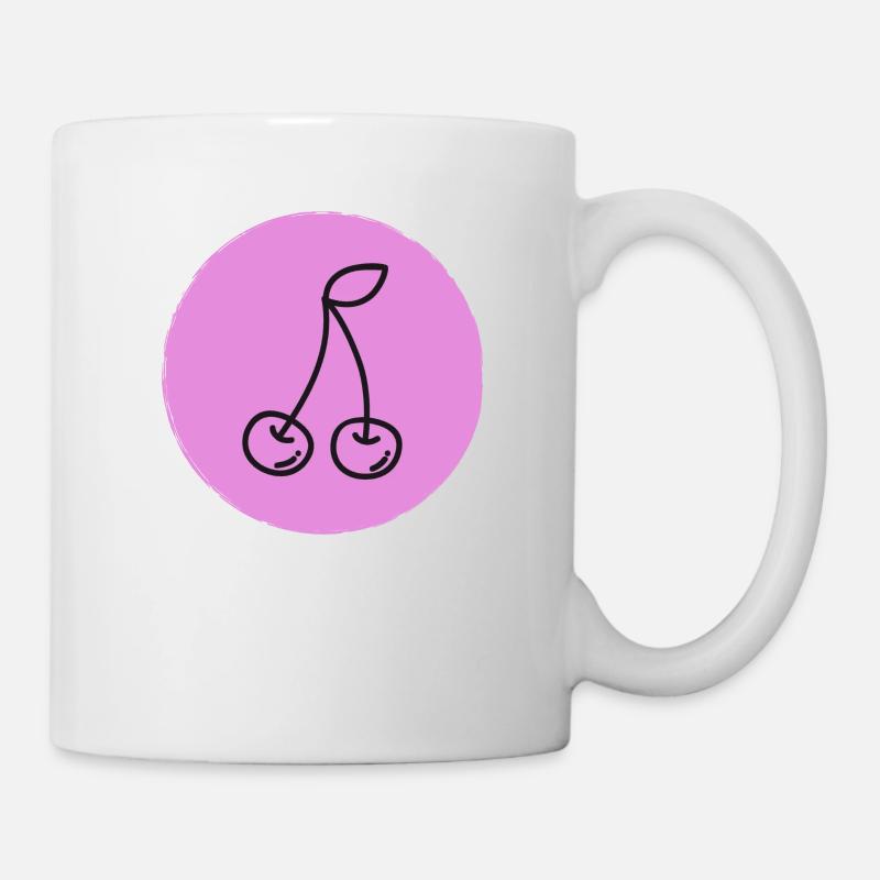 Kirsche - Tasse - Weiß