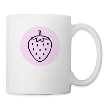 Fraise - Mug blanc - blanc - Droite