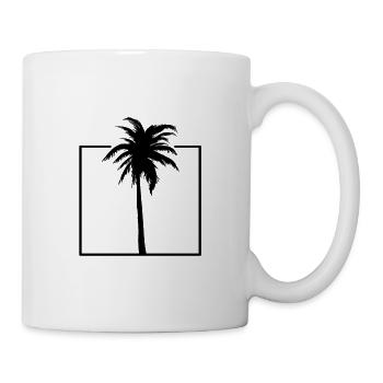 Palme - Tasse - Weiß - Rechts