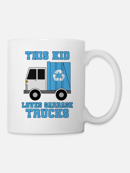 Müllwagen Liebe Müllabfuhr Kind Junge I Geschenk - Tasse - Weiß