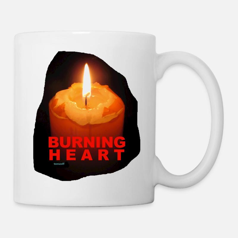 TOMZOFF Burning Heart - Tasse - Weiß