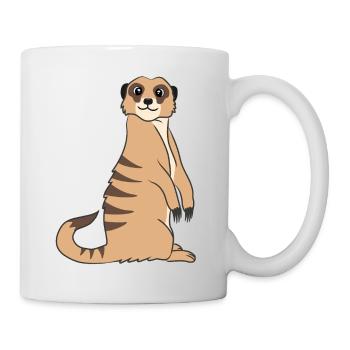Meerkat Lover Gift Funny Animals - Mug - white - Right