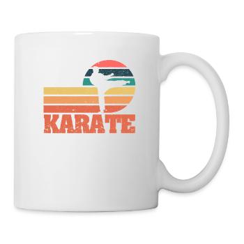 Vintage Karate Lovers Sunset Martial - Mug - white - Right
