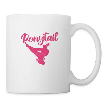 Ne vous laissez pas berner par la queue de cheval Funny - Mug blanc - blanc - Droite
