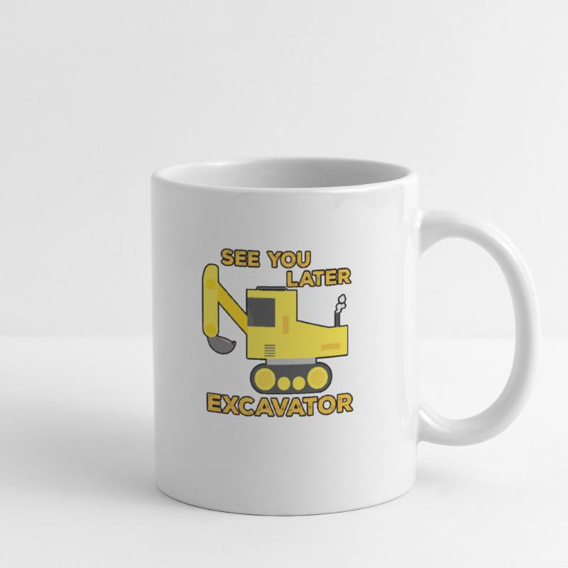 Excavator Construction Site Construction Worker Construction Later I Gift Mug