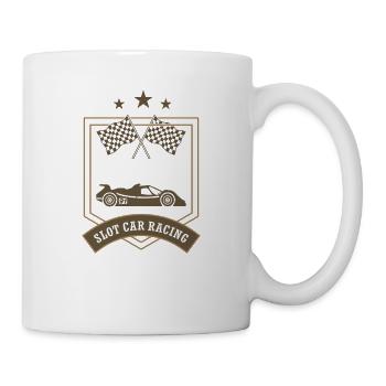 Slot Car Racing Emblem Car Drag Racing RC Car - Mug - white - Right
