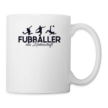 Fußballer aus Leidenschaft Fußballprofi - Tasse - Weiß - Rechts