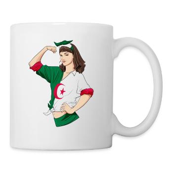 Algerian Girl Unbreakable I Algerian Heritage I - Tasse - Weiß - Rechts