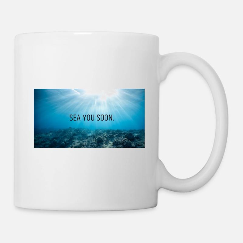 Meer - und Strandliebe - Tasse - Weiß