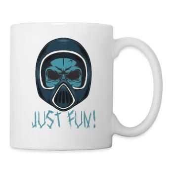 Skull Helmet - Mug - white - Right