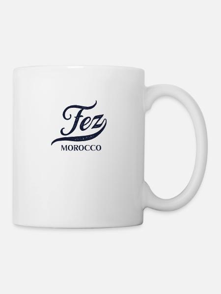 Retro Morocco City - Vintage Fès - Mug blanc - blanc