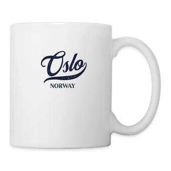 Retro Norway City - Vintage Oslo - Mug - white - Right