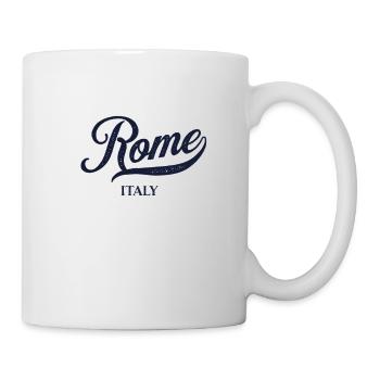 Retro Italy Stadt - Vintage Rome - Tasse - Weiß - Rechts