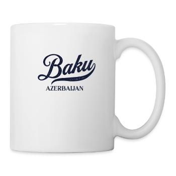 Retro Azerbaijan City - Vintage Baku - Mug - white - Right