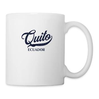 Retro Ecuador Stadt - Vintage Quito - Tasse - Weiß - Rechts