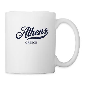 Retro Greece City - Athènes vintage - Mug blanc - blanc - Droite