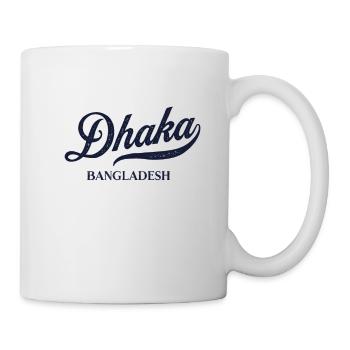 Retro Bangladesh Stadt - Vintage Dhaka - Tasse - Weiß - Rechts
