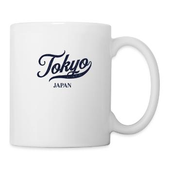 Retro Japan City - Vintage Tokyo - Mug - white - Right