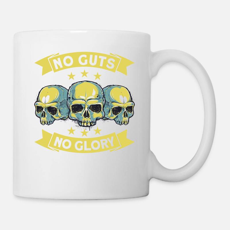 Totenkopf - Tasse - Weiß