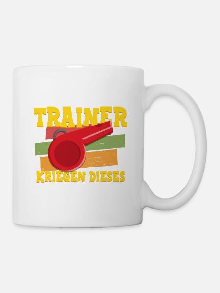 Nur die besten Trainer Fußball Fußballtrainer - Tasse - Weiß
