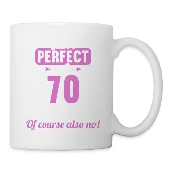 Suis-je parfait à 70 ans 70 ans - Mug blanc - blanc - Droite