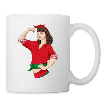 Belarus Girl Unbreakable I Belarus Heritage I - Tasse - Weiß - Rechts