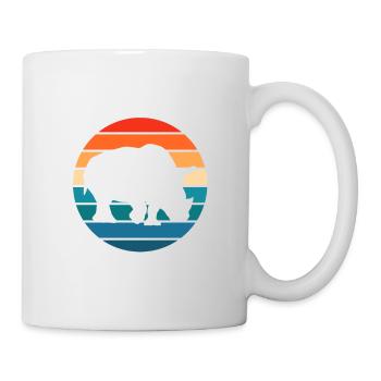 Rhino Rhino Animal Motif - Mug - white - Right