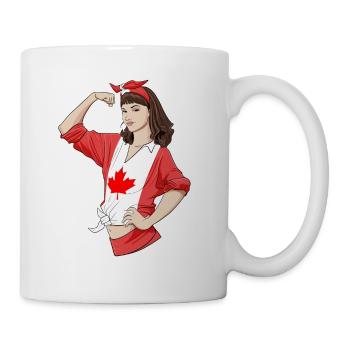 Canadian Girl Unbreakable I Canadian Heritage I - Tasse - Weiß - Rechts