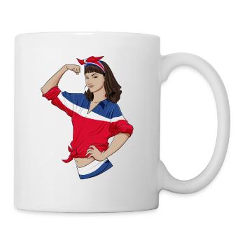 Costa Rica Fille Incassable I Patrimoine Costa Rica - Mug blanc - blanc - Droite