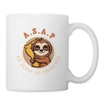 ASAP - As Slow As Possible Sloth - Mug - white - Right