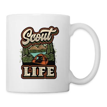Scout Life Scout Camping Outdoor Scout - Mug - white - Right