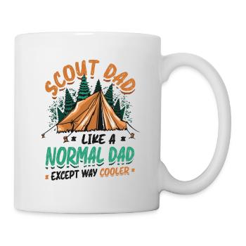 Scout Dad like a normal dad, only much cooler - Mug - white - Right