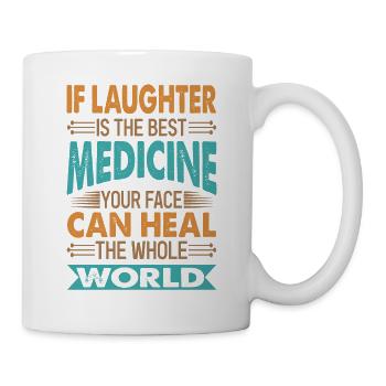 Si le rire est le meilleur remède - Sarcastic Wi - Mug blanc - blanc - Droite
