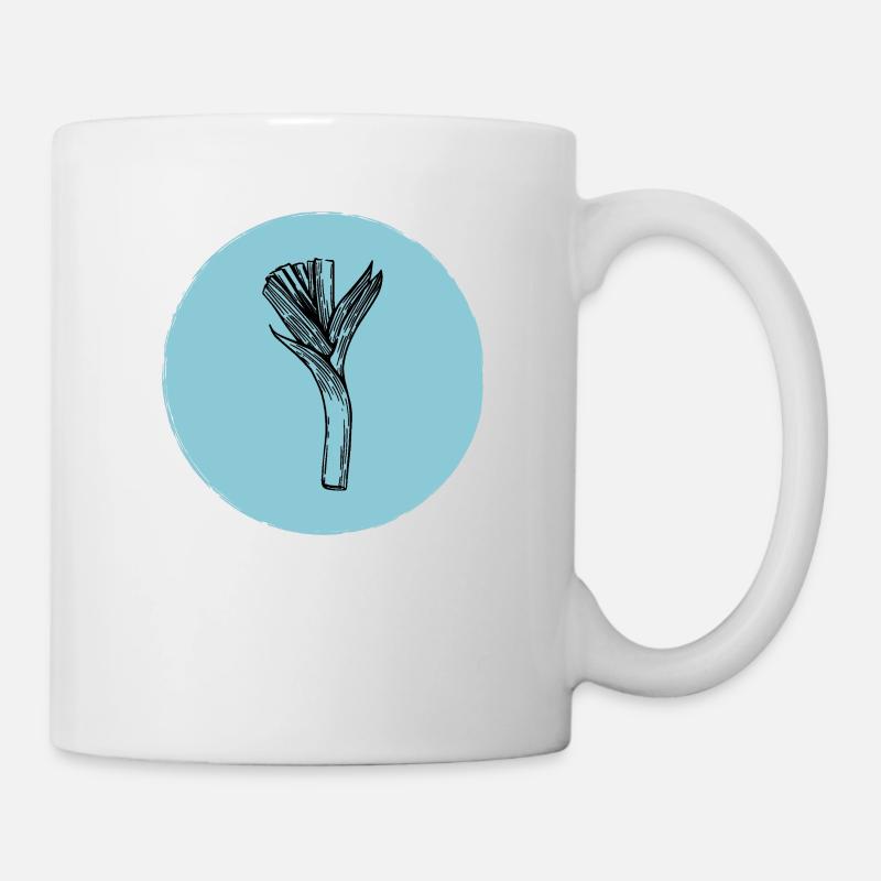 Lauch - Tasse - Weiß
