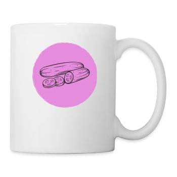 Gurke - Tasse - Weiß - Rechts