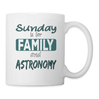Sunday Is For Family And Astronomy Saying - Mug blanc - blanc - Droite