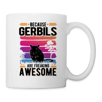 Gerbil Gift Racing Rat Germesau - Mug - white - Right