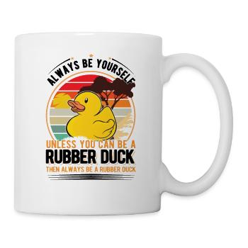 Rubber Duck Squeaky Duck Bathing Duck - Mug - white - Right