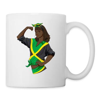 Fille jamaïcaine incassable I Héritage jamaïcain I - Mug blanc - blanc - Droite