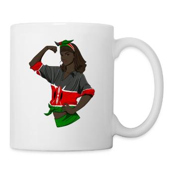 Kenyan Girl Unbreakable I Kenyan Heritage I Kenya - Mug blanc - blanc - Droite