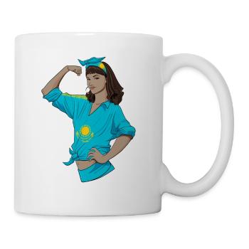 Fille kazakhe incassable I Héritage kazakh I - Mug blanc - blanc - Droite