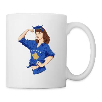 Fille kosovare incassable I Patrimoine kosovar I - Mug blanc - blanc - Droite