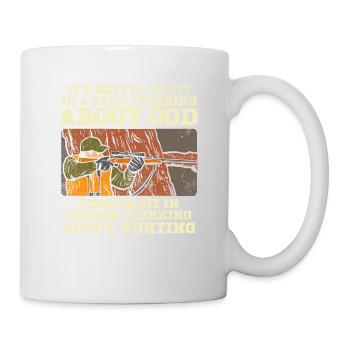 HUNTING: Thinking About Hunting - Tasse - Weiß - Rechts