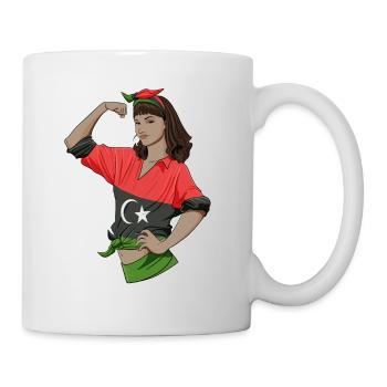 Libyan Girl Unbreakable I Libyan Heritage I Libya - Tasse - Weiß - Rechts